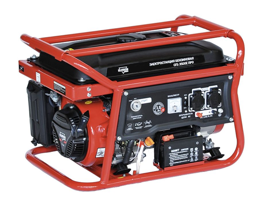 Генератор бензиновый Elitech СГБ 3500Е ПРО (Е0101.006.00) – №1
