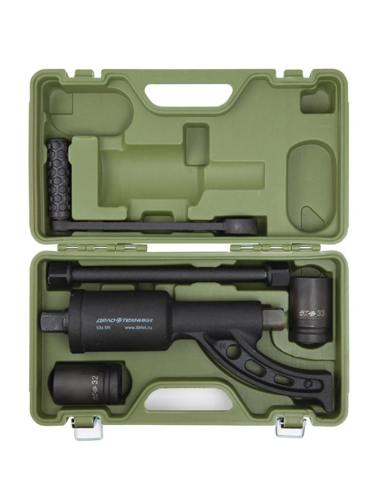 Гайковерт механический удлиненный Дело Техники 1" с головками 32, 33 мм – №1