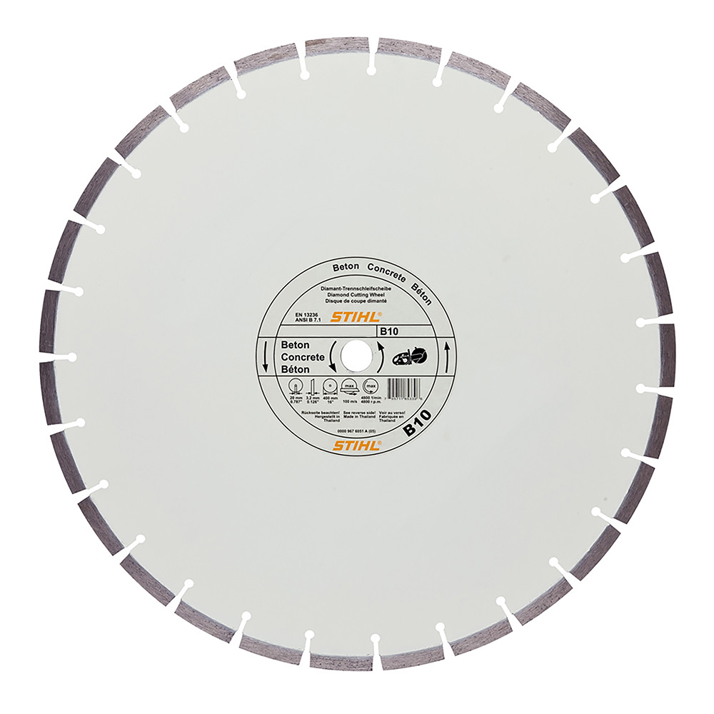 Диск алмазный Stihl D-B10 350х20 мм по бетону – фото №1 Диск алмазный Stihl D-B10 350х20 мм по бетону – №1