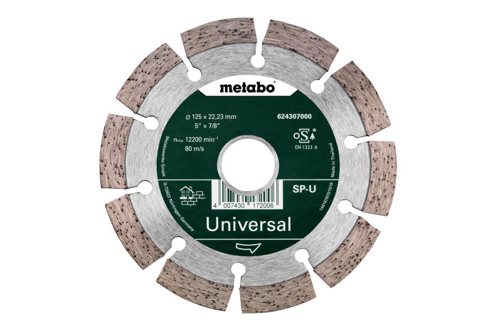Диск алмазный Metabo 125x22,2 мм универсальный сегментный – фото №1 Диск алмазный Metabo 125x22,2 мм универсальный сегментный – №1