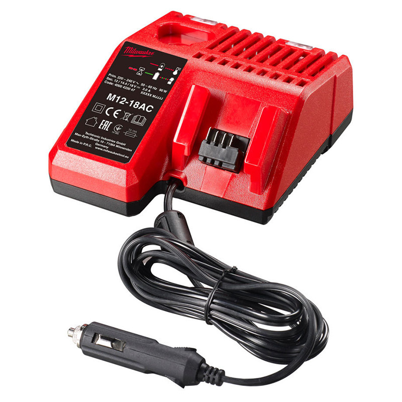 Зарядное устройство Milwaukee M12-18 AC (автомобильное) – фото №1 Зарядное устройство Milwaukee M12-18 AC (автомобильное) – №1