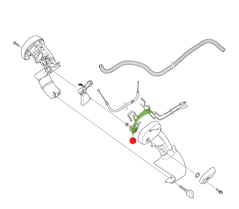 Переключатель Makita для воздуходувок EB7650TH/ EB5300TH/ EB7660TH – №1