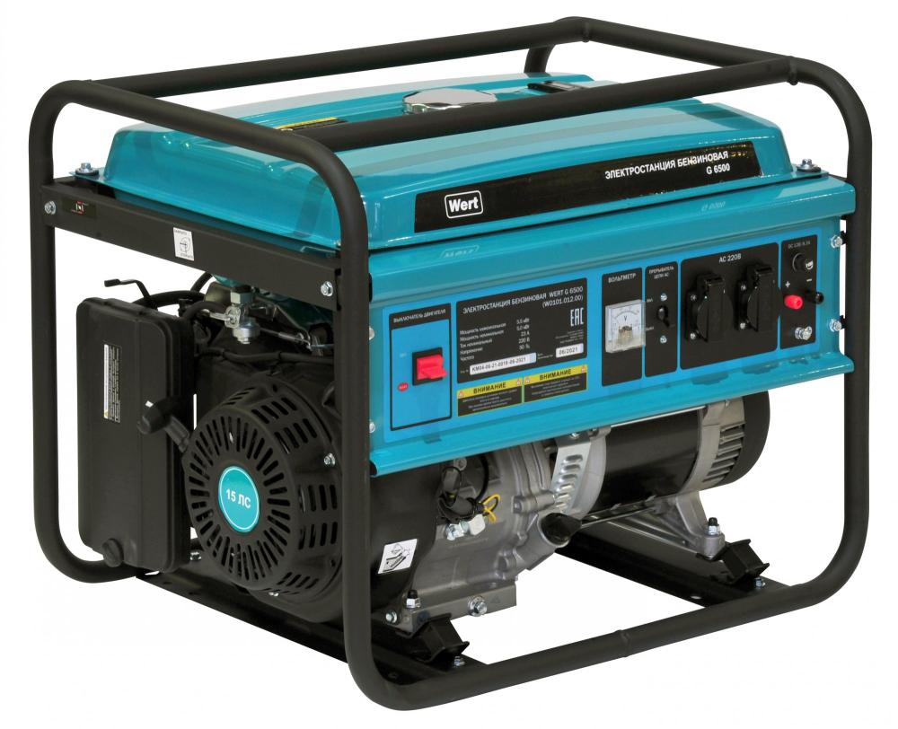 Генератор бензиновый Wert G 6500D – №1