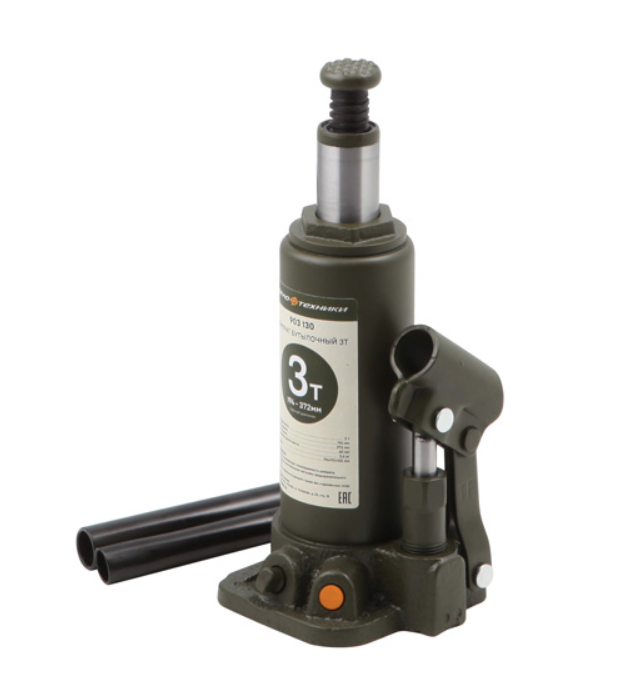 Домкрат гидравлический бутылочный Дело Техники 3т, 194-372 мм – №1
