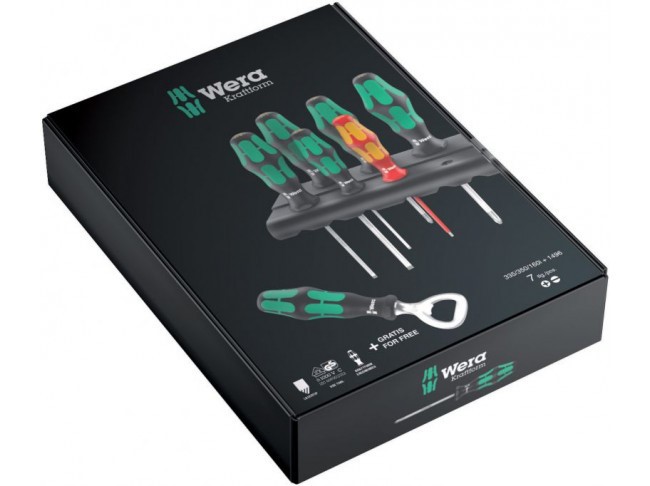 Набор отверток с открывалкой + подставка Wera (203775) (7 шт) – №1