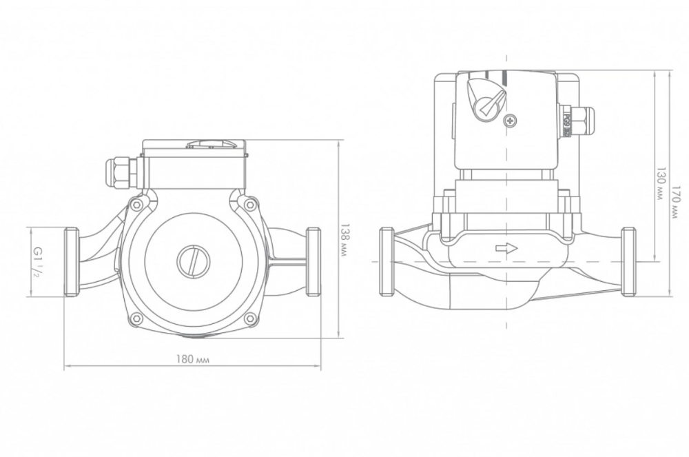 Насос циркуляционный Джилекс Циркуль 25/80 – №6