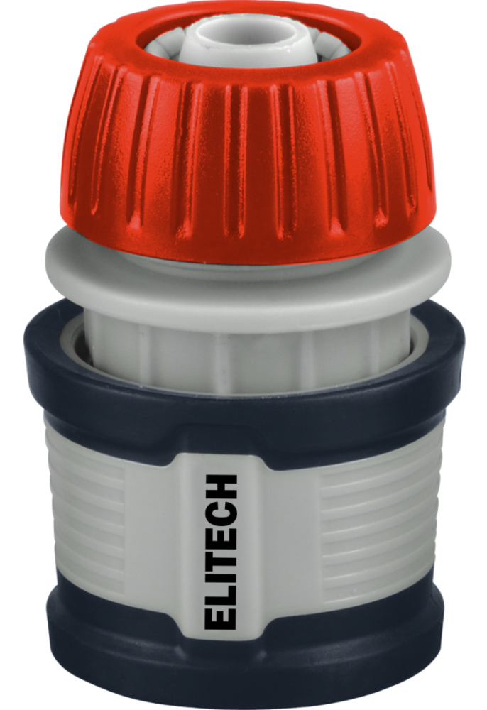 Соединитель для шланга Elitech Garden HF 012WS 3/4" с аквастопом – №1