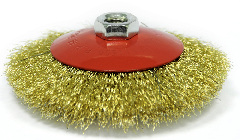 Корщетка для УШМ Elitech M14х125 мм 0,3 мм плоская – №1