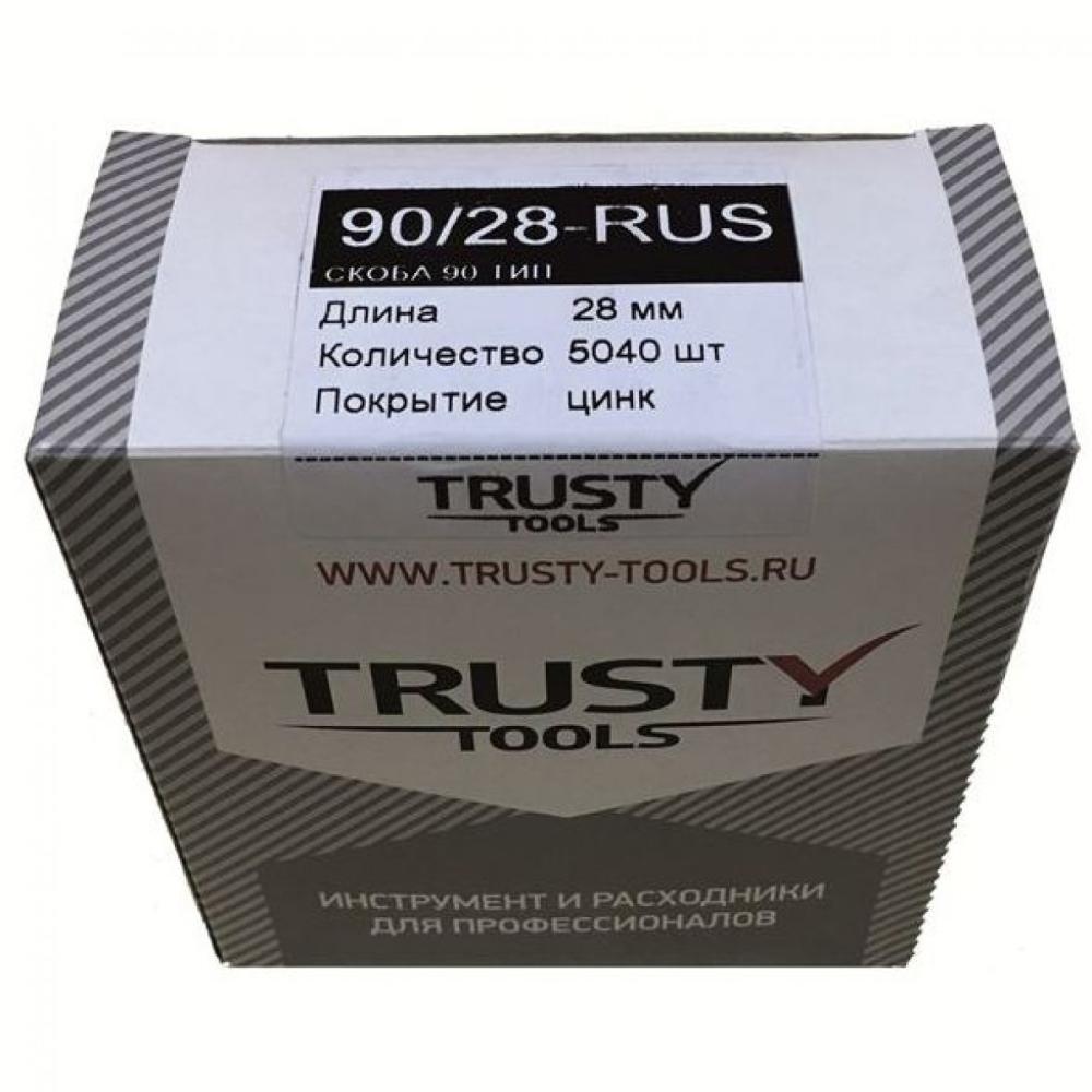 Скобы для степлера Trusty 90/28-RUS (5040 шт) – фото №1 Скобы для степлера Trusty 90/28-RUS (5040 шт) – №1