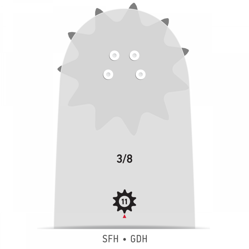 Шина для цепной пилы Oregon Pro-AM D025 16"/ 3/8"/ 1,6 мм, 60 зв. – №1