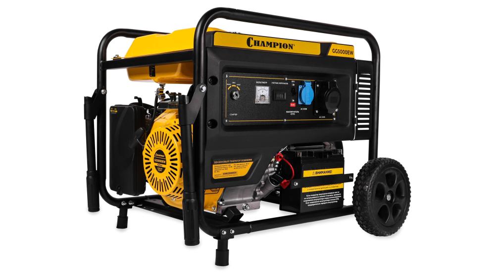 Генератор бензиновый Champion GG5000EW – фото №1 Генератор бензиновый Champion GG5000EW – №1