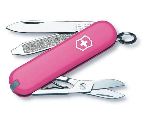 Нож-брелок многофункциональный Victorinox Classic SD Pink (0.6223.51) – фото №1 Нож-брелок многофункциональный Victorinox Classic SD Pink (0.6223.51) – №1