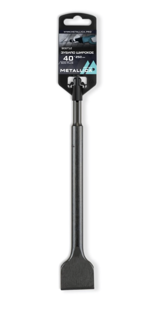 Зубило плоское SDS-plus Metallica Optima 40х250/200 мм – №1