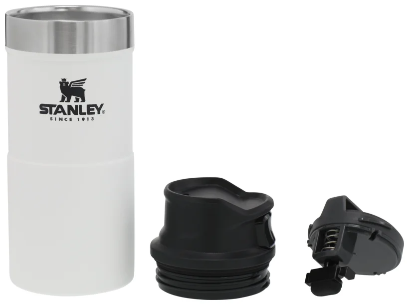 Термокружка Stanley Classic Trigger Action One Hand 0,25 л белая – №1