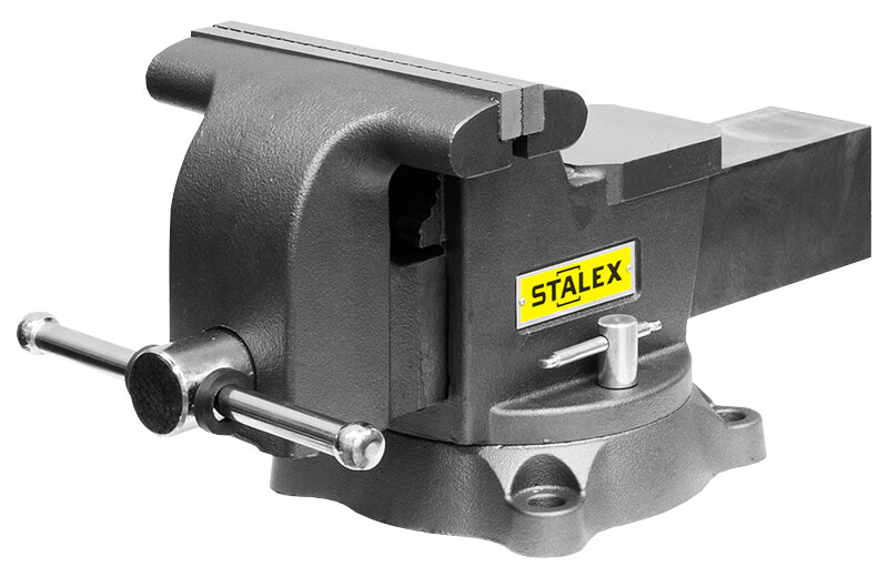 Тиски слесарные Stalex M-60D Горилла 150x125 мм поворотные – №1