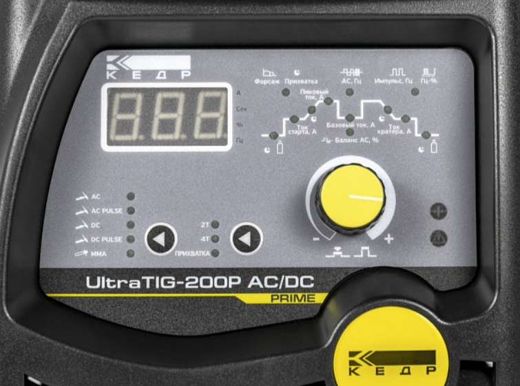 Сварочный аппарат аргоно-дуговой сварки Кедр UltraTIG-200P AC/DC – фото №1 Сварочный аппарат аргоно-дуговой сварки Кедр UltraTIG-200P AC/DC – №1