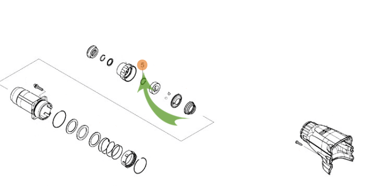 Пружина кольцевая Makita для перфораторов HR2300/ HR2630/ HR2650 – №1