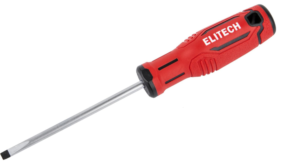 Отвертка плоская Elitech SL8 х 150 мм (211107) – фото №1 Отвертка плоская Elitech SL8 х 150 мм (211107) – №1