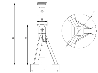 Подставки страховочные Дело Техники 6 т, 370-570 мм (2 шт) – №1