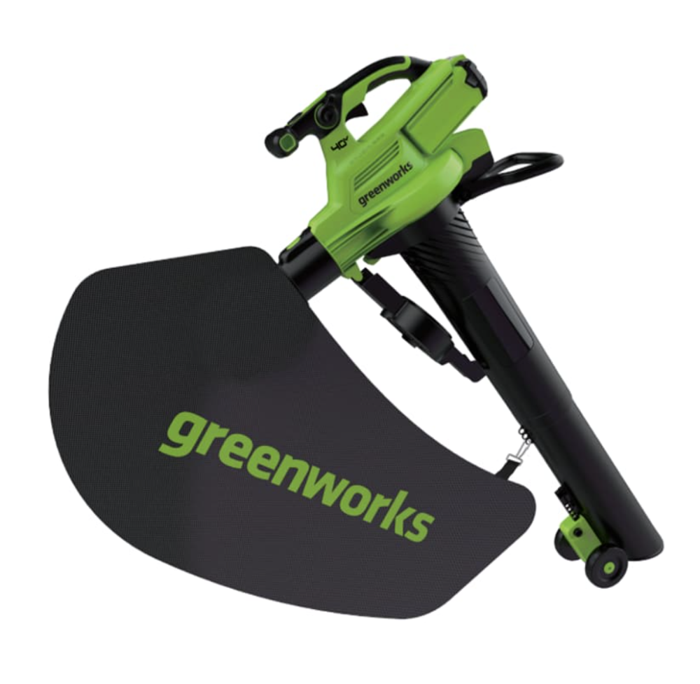Аккумуляторный воздуходув-пылесос Greenworks GD40BVII 40В (1х5,0 Ач) – №1