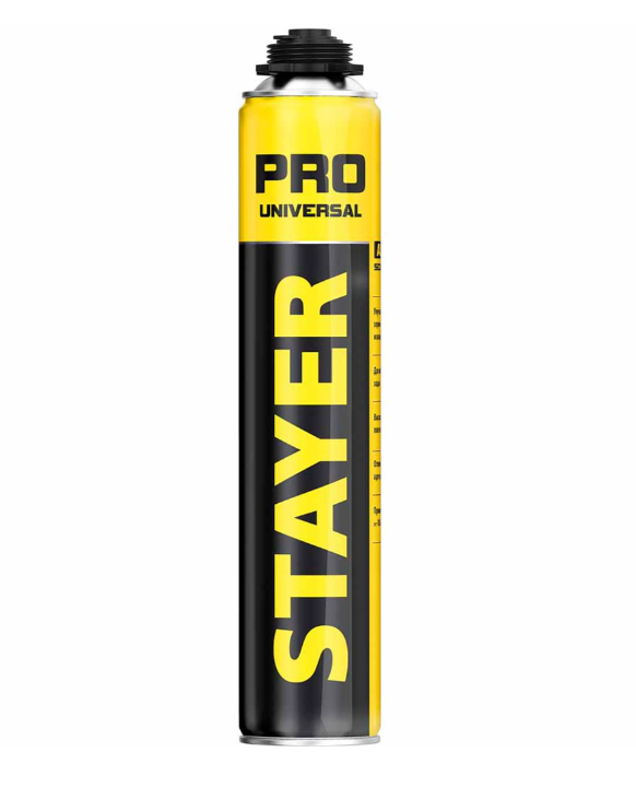 Пена монтажная Stayer Pro Universal 750 мл (41135) – фото №1 Пена монтажная Stayer Pro Universal 750 мл (41135) – №1