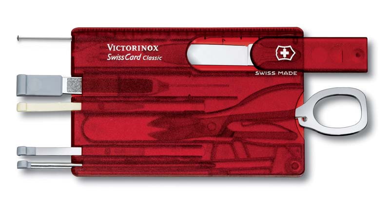 Швейцарская карточка Victorinox SwissCard Classic 13 пр. (0.7100.T) – №1