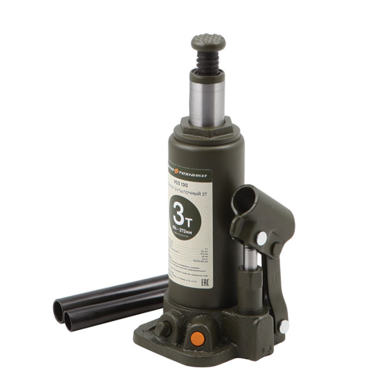 Домкрат гидравлический бутылочный Дело Техники 3т, 194-372 мм – №1