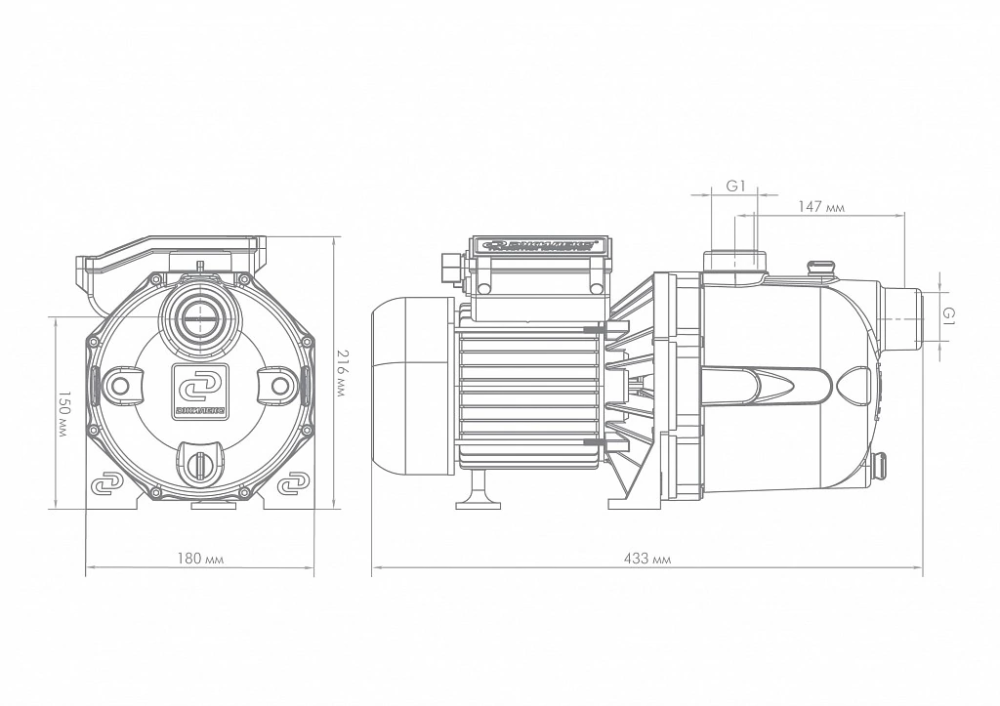 Насос поверхностный Джилекс Джамбо 70-50П – №6