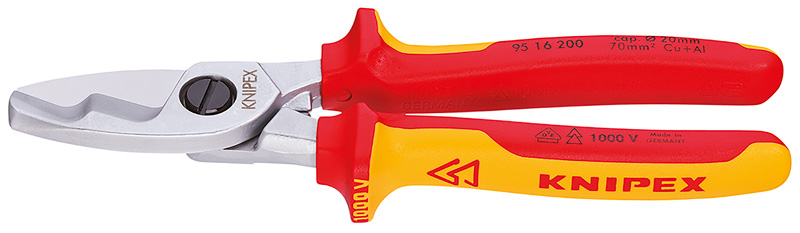 Кабелерез Knipex VDE 20/200 мм (KN-9516200) – фото №1 Кабелерез Knipex VDE 20/200 мм (KN-9516200) – №1