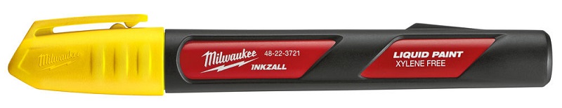 Маркер строительный Milwaukee Inkzall LP 3 мм, желтый – фото №1 Маркер строительный Milwaukee Inkzall LP 3 мм, желтый – №1