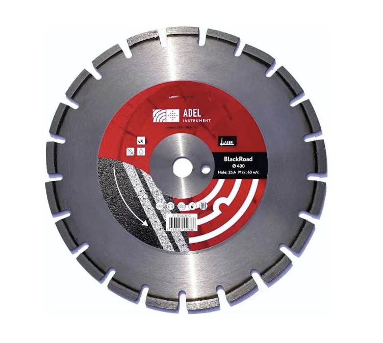 Диск алмазный Adel Instrument BlackRoad 400х3,2х25,4 мм – фото №1 Диск алмазный Adel Instrument BlackRoad 400х3,2х25,4 мм – №1