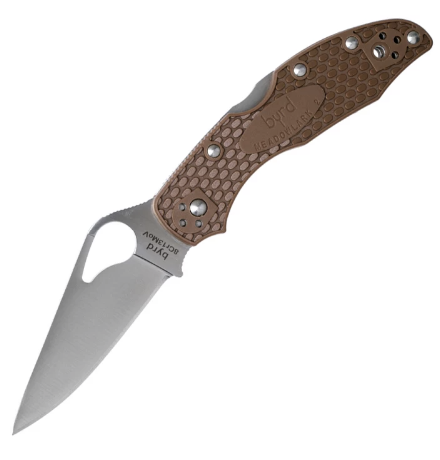 Нож Spyderco Byrd Meadowlark 2 с рукоятью Brown FPN (BY04PBN2) – №1