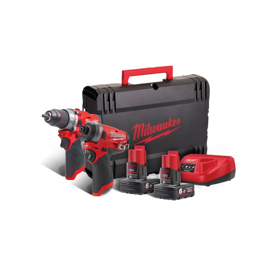 Набор инструментов Milwaukee M12 FPP2A-602X – фото №1 Набор инструментов Milwaukee M12 FPP2A-602X – №1
