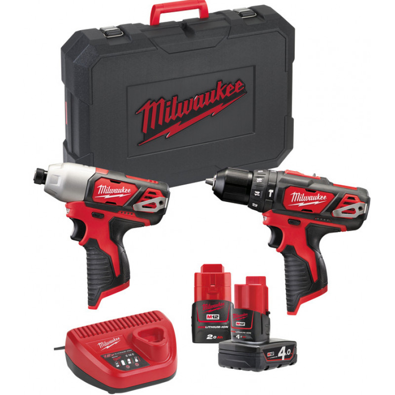 Набор инструментов Milwaukee M12 ВPP2В-421С (Li-Ion2Ач/4Ач) – фото №1 Набор инструментов Milwaukee M12 ВPP2В-421С (Li-Ion2Ач/4Ач) – №1