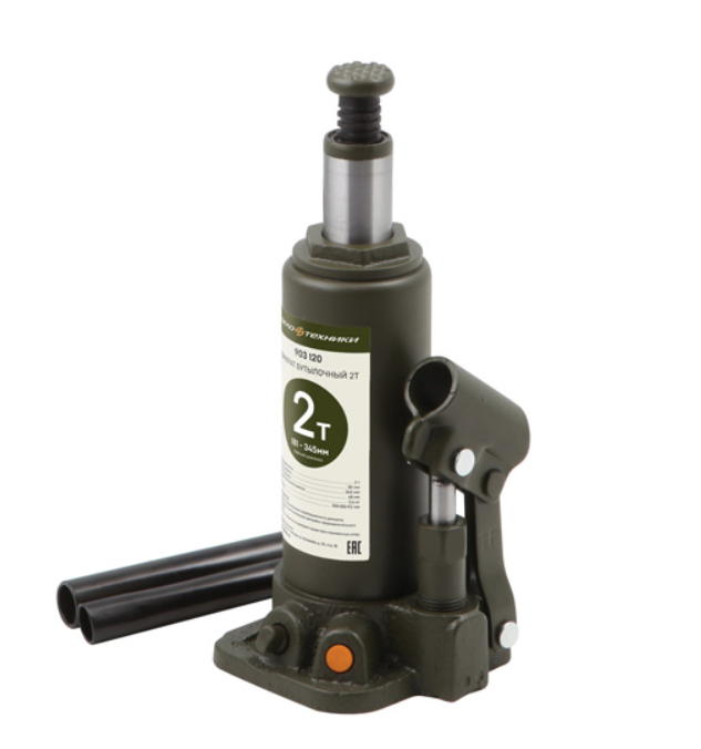 Домкрат гидравлический бутылочный Дело Техники 2т, 181-345 мм – №1