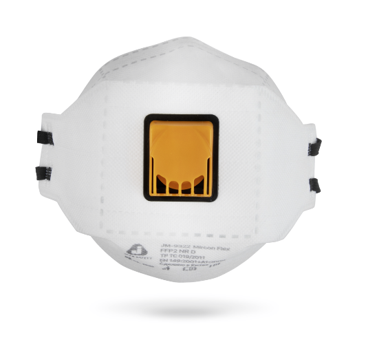 Респиратор трехпанельный Jeta Micron Flex FFP2 NR D с клапаном – №1