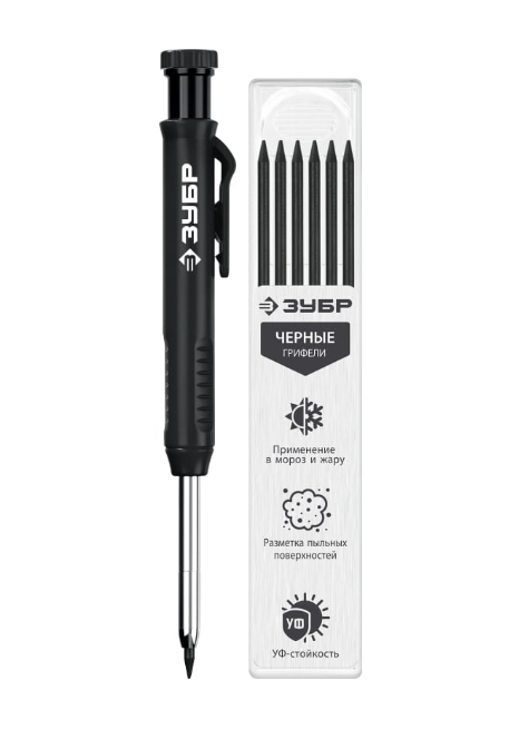 Карандаш строительный Зубр автоматический (06311-2) – №1