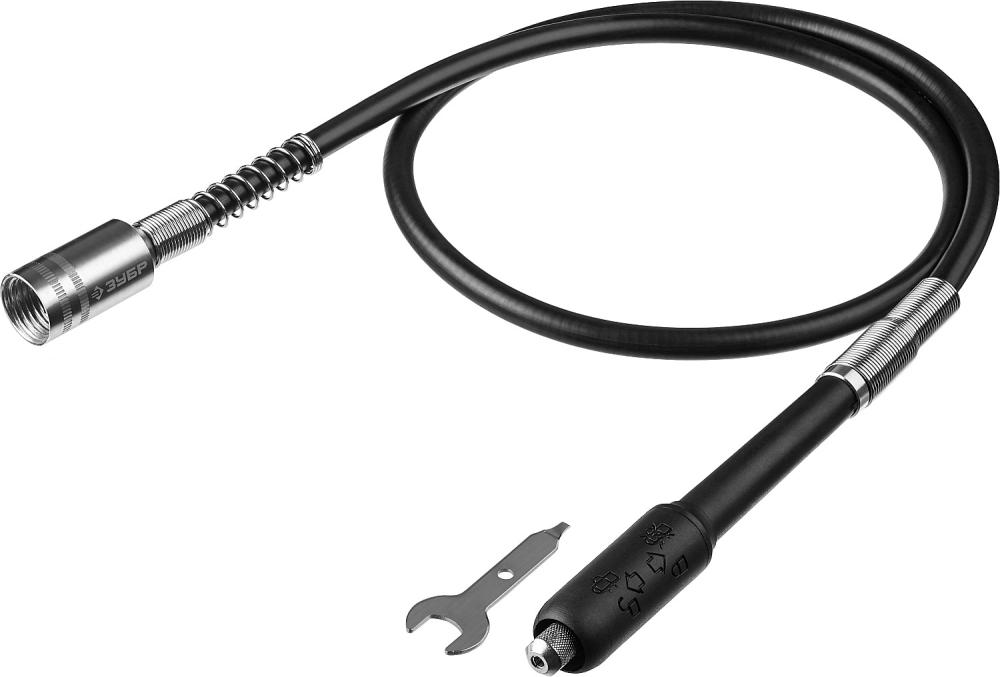 Гибкий вал с цанговым патроном для гравера Зубр Мастер (1 м) – №1