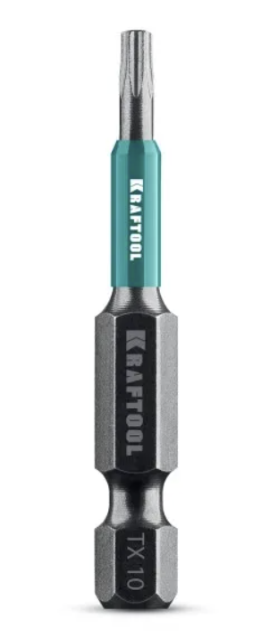 Бита Kraftool Optimum TX10х50 мм (1 шт) – фото №1 Бита Kraftool Optimum TX10х50 мм (1 шт) – №1