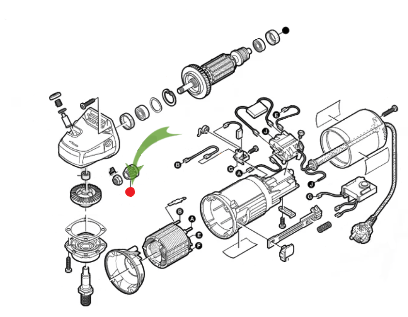 Шестерня ведущая Bosch для УШМ PWS – №1
