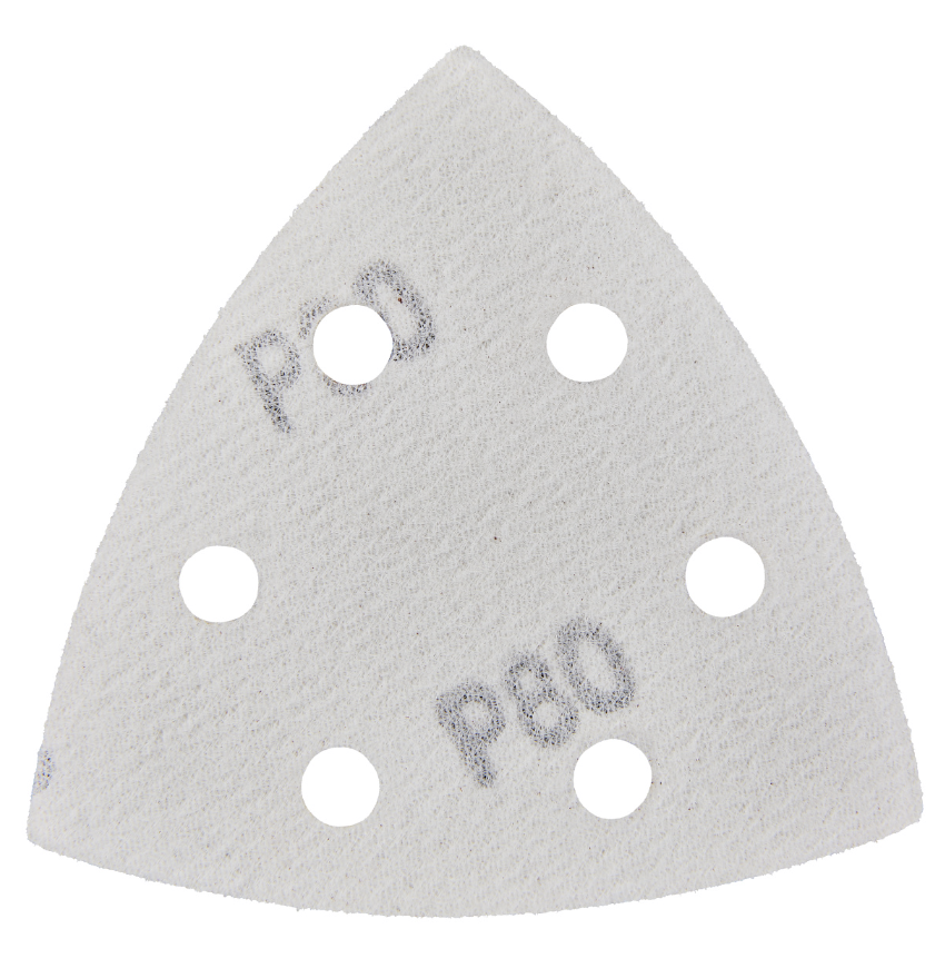 Лист шлифовальный Elitech 93х93 мм Р80, треугольный (5 шт) – №1