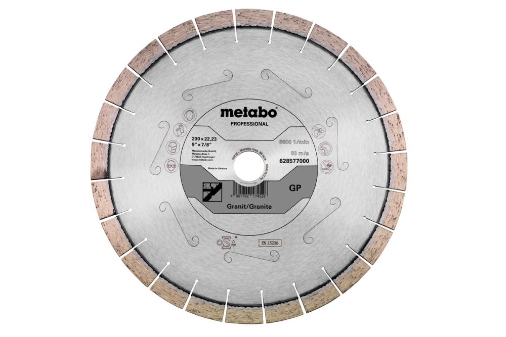Диск алмазный Metabo Professional 230x22,2 мм по граниту cегментный – фото №1 Диск алмазный Metabo Professional 230x22,2 мм по граниту cегментный – №1