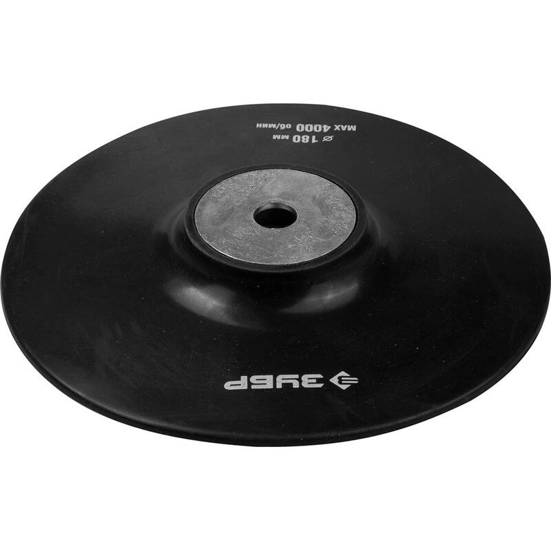 Тарелка опорная для УШМ Зубр Мастер 180 мм, резиновая – №1