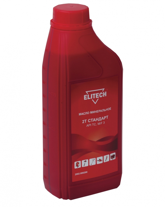 Масло для 2-х тактного двигателя Elitech 1 л минеральное – №1
