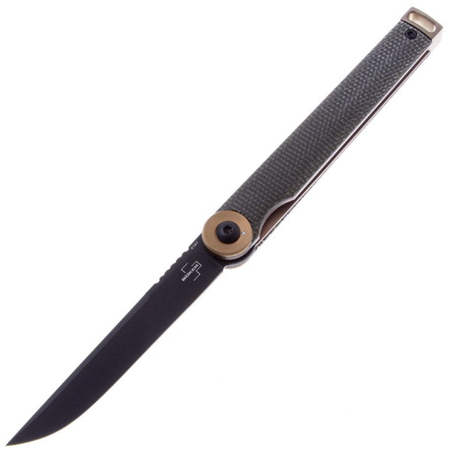 Нож Boker Plus Kaizen Green Canvas Micarta (01BO391) – фото №1 Нож Boker Plus Kaizen Green Canvas Micarta (01BO391) – №1