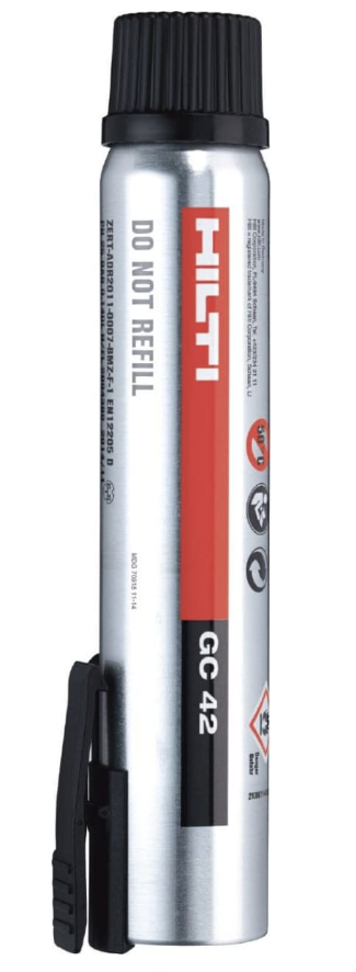 Газовый баллон для монтажных пистолетов Hilti GC 42 – фото №1 Газовый баллон для монтажных пистолетов Hilti GC 42 – №1