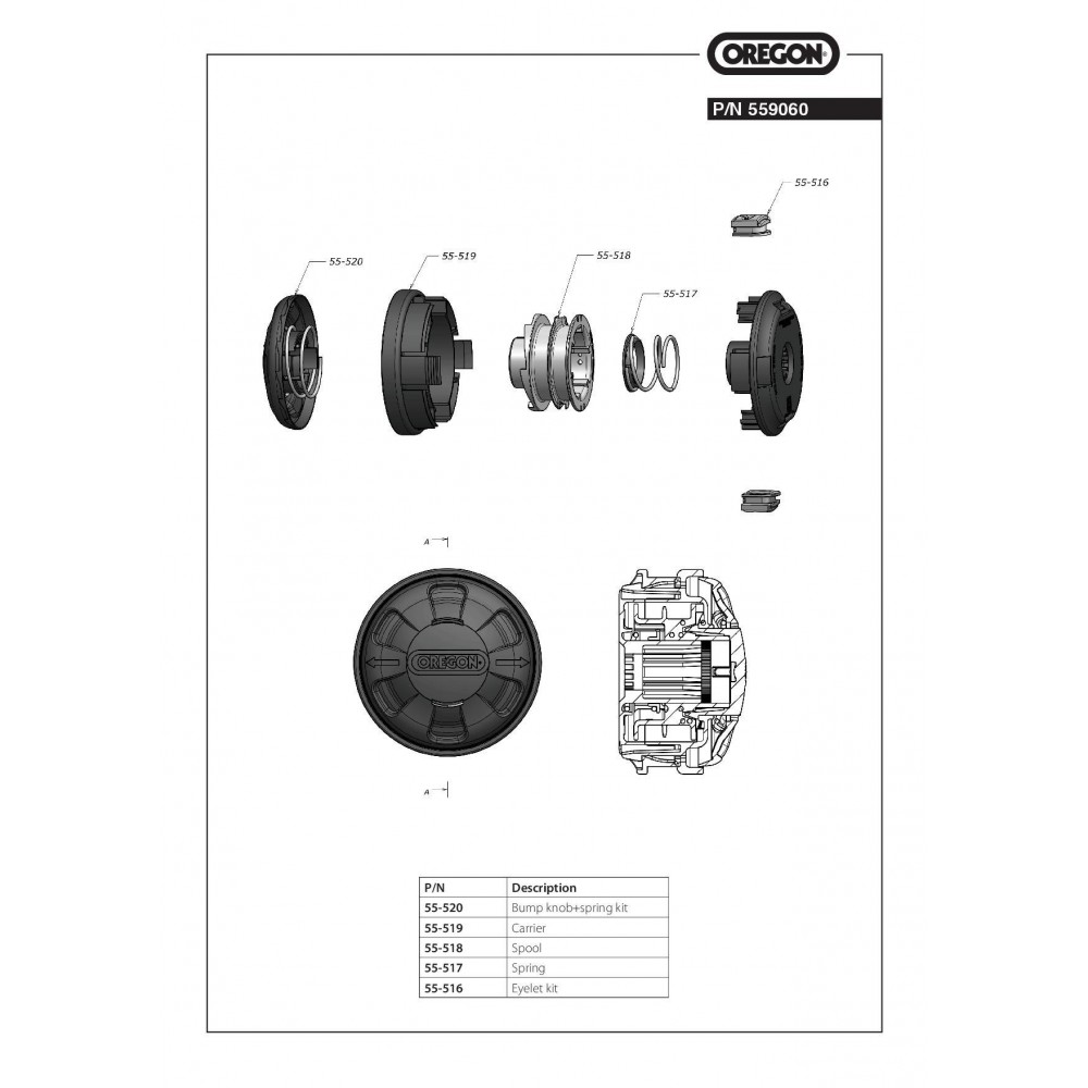 Катушка для триммера Oregon Tap & Go Lightning Load (559060) – фото №3 Катушка для триммера Oregon Tap & Go Lightning Load (559060) – №3
