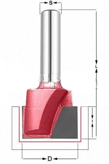 Фреза для выравнивания плоскости дна Procut 22х20х50 мм S=8 – №1