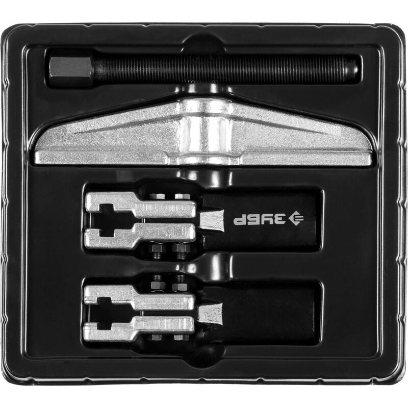 Съемник раздвижной Зубр Профессионал 2-захватный, 100 мм с тонкими захватами – №1