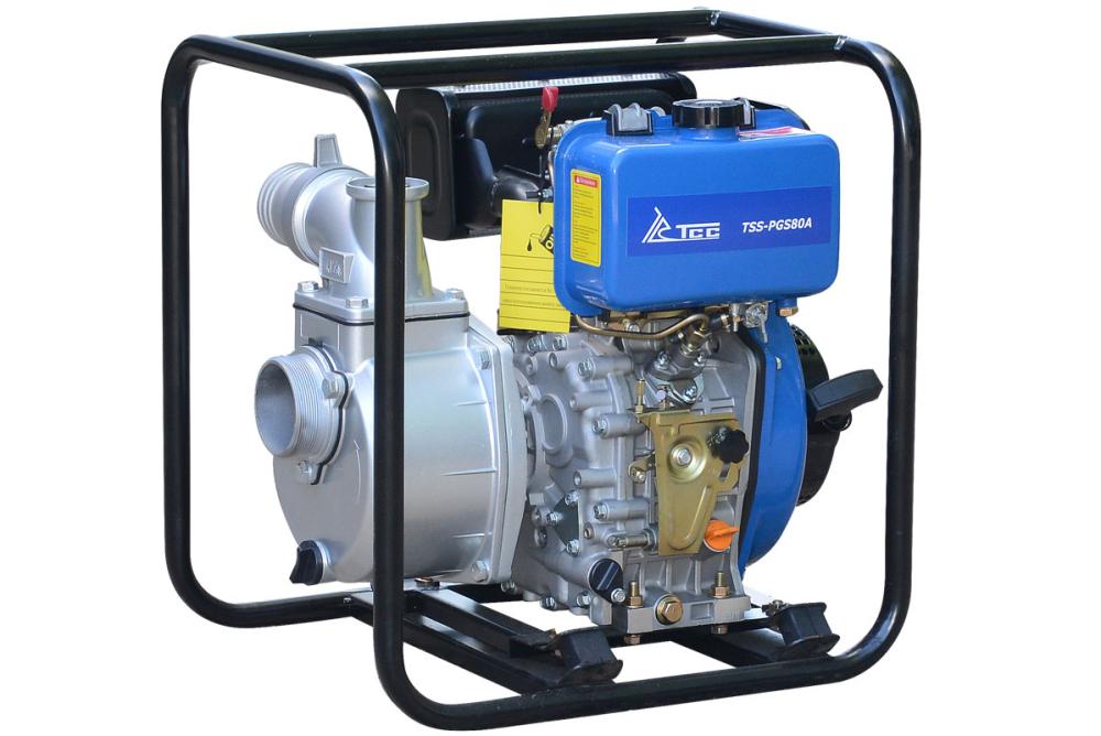 Мотопомпа дизельная TSS-PGS80A для чистой и слабозагрязненной воды – №2